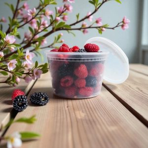 DELI CONTAINERS CLEAR 16 OZ WITH LIDS  ( 240/CS )