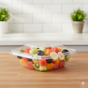 INLINE-TS32 PW- 32 OZ SQUARE 4X4 TAMPER EVIDENCE CONTAINER 168/CS