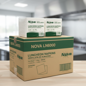 PAPER - LUNCH NAPKIN LUNCH NAPKIN 12"X12" WHITE 6000/CS