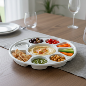 PLASTIC-9 COMPARTMENT 9 COMPARTMENT PLASTIC PLATE 200/CS