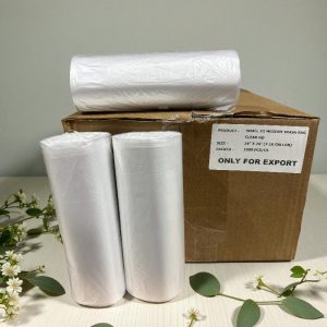 SMALL CLEAR HD TRASH BAG (7-10 GALLON ) 24'' x 24'' 1000CS BOX